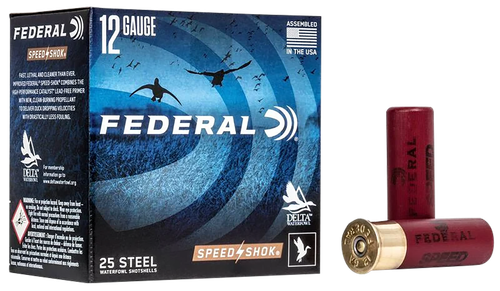 Federal WF1432 Speed-Shok  12Gauge 3" 1 1/8oz 2Shot 25 Per Box/10 Case                                                                                                                                  