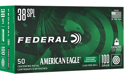 Federal AE38LF1 American Eagle IRT  38Special 100gr Lead Free IRT 50 Per Box/10 Case                                                                                                                    