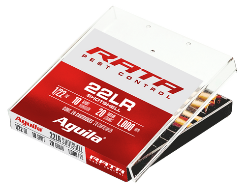 Aguila 1B222600 Rata Pest Control 22LR 20gr Standard Velocity Solid Point 20 Per Box/50 Case                                                                                                            