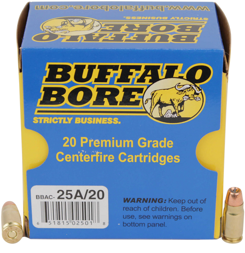 Buffalo Bore Ammunition 25A20 Heavy Strictly Business 357Sig 125gr Jacketed Hollow Point 20 Per Box/12 Case                                                                                             