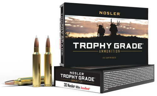 Nosler 60117 Trophy Grade  30Nosler 180gr Nosler AccuBond 20 Per Box/10 Case                                                                                                                            