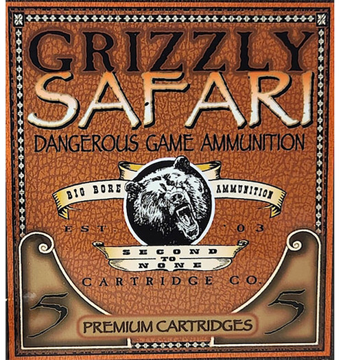 Grizzly Ammo GC47NE2   470NitroExpress 500gr Solid Brass 5 Per Box/10 Case                                                                                                                              