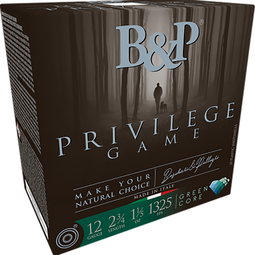 B&p Ammunition 12B15PG5 Privilege Game  12Gauge 2.75" 1 1/5oz 5Shot 25 Per Box/10 Case                                                                                                                  