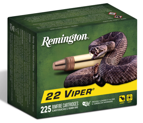 Remington Ammunition 21239 Viper  22LR 36gr Truncated Cone Solid 225 Per Box/10 Case                                                                                                                    