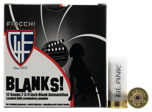 Fiocchi 12BLANK Shotgun Blank 25 Per Box/10 Case                                                                                                                                                        