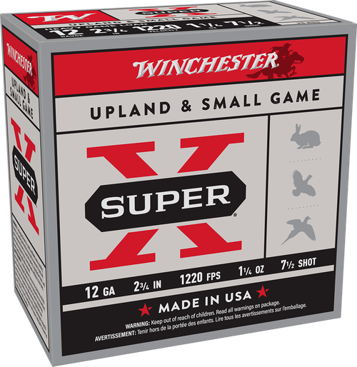 Winchester Ammo XU12SP7 Super X Heavy Game Load 12Gauge 2.75" 1 1/4oz 7.5Shot 25 Per Box/10 Case                                                                                                        
