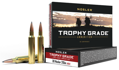 Nosler 60118 Trophy Grade Long-Range 30Nosler 210gr Nosler Spitzer AccuBond Long Range 20 Per Box/10 Case                                                                                               