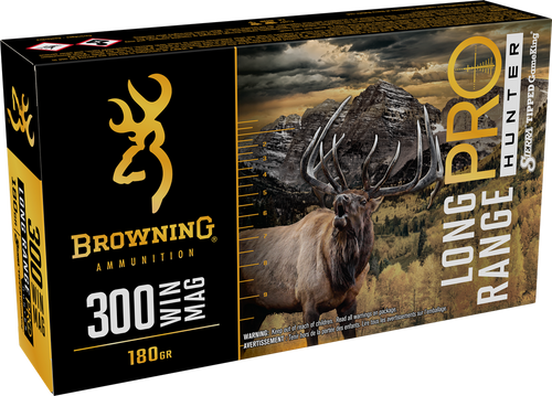 Browning Ammo B192503002 Long Range Pro  300Win Mag 180gr 20 Per Box/10 Case                                                                                                                            