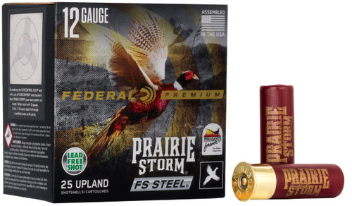 Federal PFSX143FS4 Premium Prairie Storm FS 12Gauge 3" 1 1/8oz 4Shot 25 Per Box/10 Case                                                                                                                 