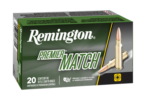 Remington Ammunition 21201 Premier Match 224Valkyrie 90gr Sierra MatchKing BTHP 20 Per Box/10 Case                                                                                                      