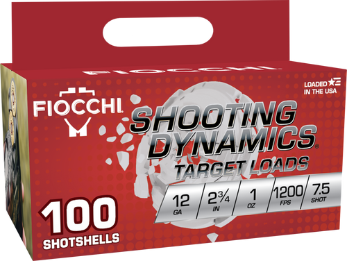 Fiocchi 12SDB17 Shooting Dynamics  12Gauge 2.75" 1oz 7.5Shot 100 Per Box/2 Case                                                                                                                         