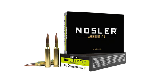 Nosler 40064 Ballistic Tip  6.5Creedmoor 140gr Spitzer Ballistic Tip 20 Per Box/10 Case                                                                                                                 