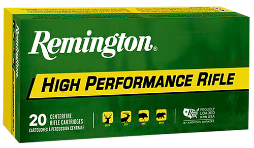 Remington Ammunition 21311 High Performance Rifle 22-250Rem 55gr Pointed Soft Point 20 Per Box/10 Case                                                                                                  