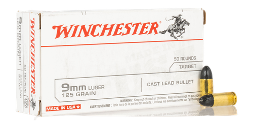 WIN USA9MM125 9MM USA TARGET CLB 125GR   50/10