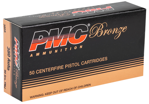 PMC 380A Bronze  380ACP 90gr Full Metal Jacket 50 Per Box/20 Case                                                                                                                                       