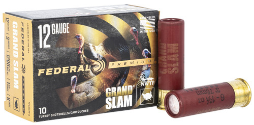 Federal PFCX157F6 Premium Grand Slam 12Gauge 3" 1 3/4oz 6Shot 10 Per Box/25 Case                                                                                                                        