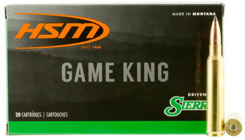HSM 338RUM10N Game King  338 RUM 215 gr Sierra GameKing Spitzer Boat Tail 20 Per Box/ 20 Case                                                                                                           