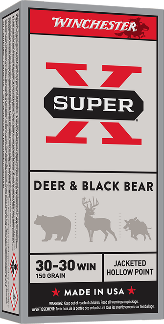 Winchester Ammo X30301 Super X  30-30Win 150gr Jacketed Hollow Point 20 Per Box/10 Case                                                                                                                 