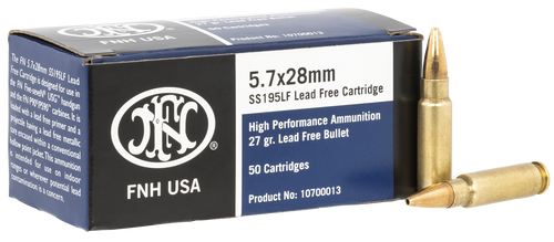 FN 10700013 High Performance  5.7x28mm 27gr Lead Free Hollow Point 50 Per Box/40 Case                                                                                                                   