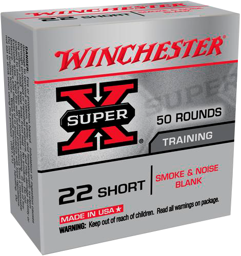 Winchester Ammo X22SBW Super X Blank 22Short 50 Per Box/100 Case                                                                                                                                        