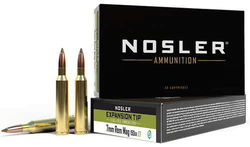 Nosler 40032 E-Tip  7mmRemMag 150gr E Tip Lead Free 20 Per Box/10 Case                                                                                                                                  