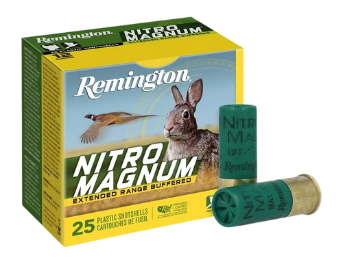 Remington Ammunition 26676 Nitro Magnum  12Gauge 2.75" 1 1/2oz 2Shot 25 Per Box/10 Case                                                                                                                 