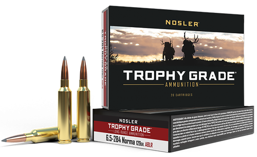 Nosler 60128 Trophy Grade Long-Range 6.5x284Norma 129gr Nosler Spitzer AccuBond Long Range 20 Per Box/10 Case                                                                                           