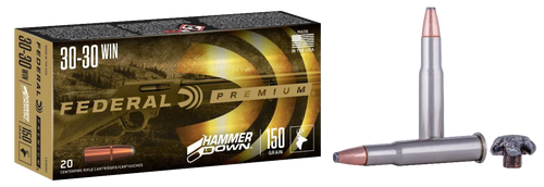 Federal LG30301 Premium HammerDown 30-30Win 150gr Bonded Soft Point 20 Per Box/10 Case                                                                                                                  