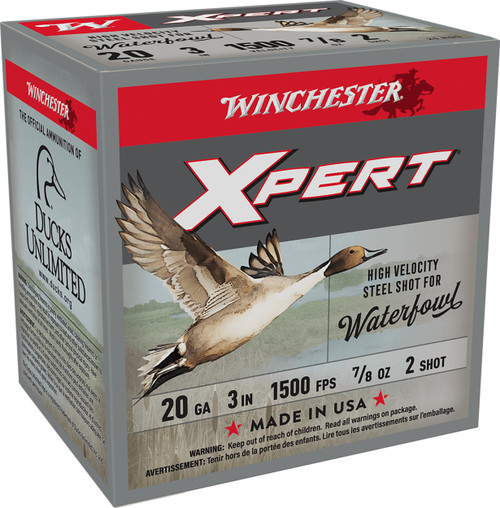 Winchester Ammo WEX2032 Super X Xpert High Velocity 20Gauge 3" 7/8oz 2Shot 25 Per Box/10 Case                                                                                                           