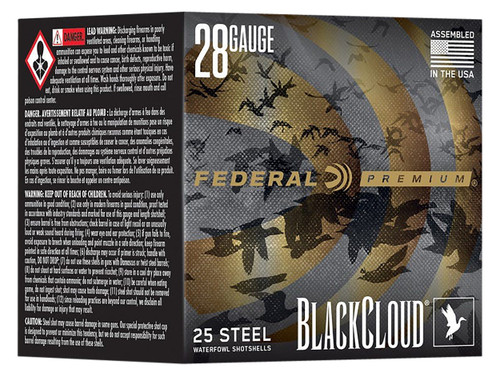 Federal PWBX2853 Black Cloud FS 28Gauge 3" 3/4oz 3Shot 25 Per Box/10 Case                                                                                                                               