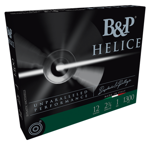 B&P Ammunition 12B1FEL7 Helice Electro 12Gauge 2.75" 1oz 7Shot 10 Per Box/10 Case                                                                                                                       