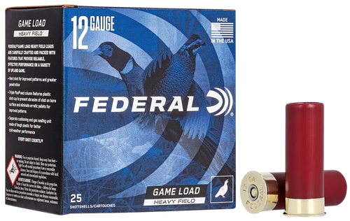 Federal H1256 Game-Shok Heavy Field 12Gauge 2.75" 1 1/4oz 6Shot 25 Per Box/10 Case                                                                                                                      