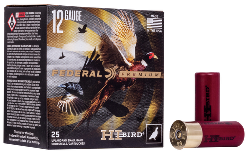 Federal HVF1275 Premium Hi-Bird 12Gauge 2.75" 1 1/8oz 7.5Shot 25 Per Box/10 Case                                                                                                                        