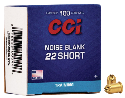 CCI 0044 Noise Blanks  22Short 100 Per Box/50 Case                                                                                                                                                      
