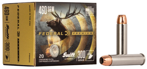 Federal P460SA Premium  460S&W Mag 300gr Swift A Frame 20 Per Box/10 Case                                                                                                                               