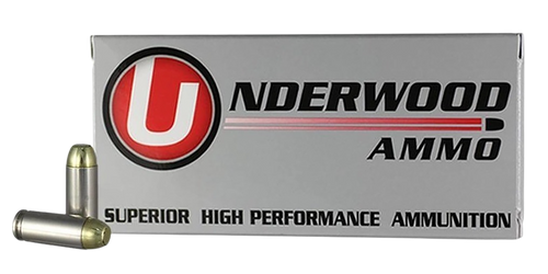 Underwood Ammo 241   10mmAuto 180gr Full Metal Jacket Flat Nose 50 Per Box/10 Case                                                                                                                      