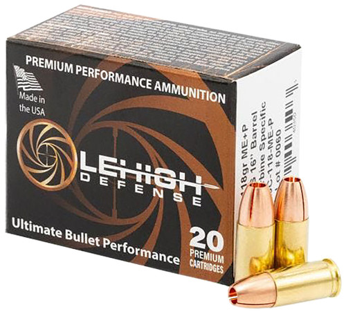 Wilson Combat LA9C118MEP   9mm 118gr 20 Per Box/10 Case                                                                                                                                                 