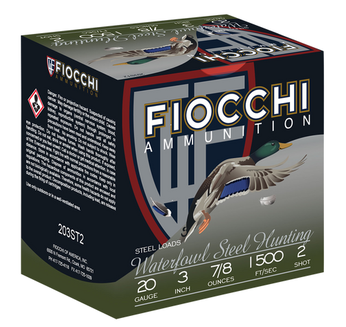 Fiocchi 203ST2 Flyway  20Gauge 3" 7/8oz 2Shot 25 Per Box/10 Case                                                                                                                                        