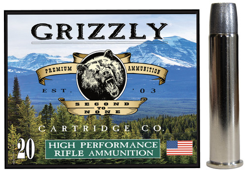 Grizzly Ammo GC45/70+P4   45-70Gov+P 405gr Bonded Flat Point 20 Per Box/10 Case                                                                                                                         