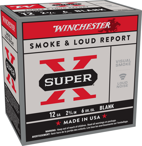 Winchester Ammo XBP12W Super X Blank 12Gauge 2.75" 25 Per Bx/10 Case                                                                                                                                    