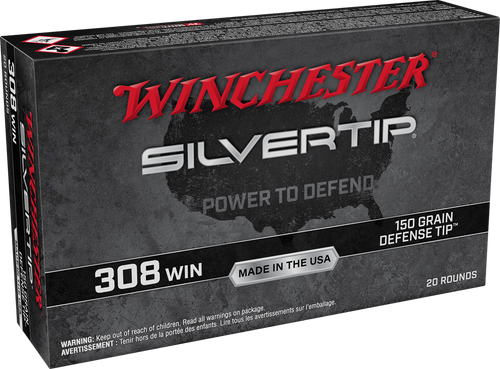 Winchester Ammo W308ST Silvertip  308Win 150gr Defense Tip 20 Per Box/10 Case                                                                                                                           