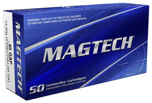 Magtech 45GA Range/Training  45GAP 230gr Full Metal Jacket 50 Per Box/20 Case                                                                                                                           