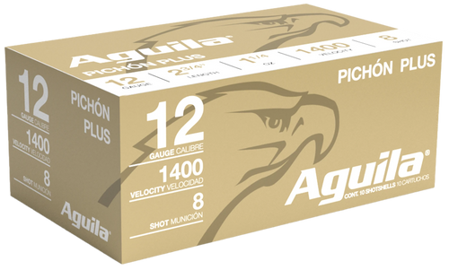 Aguila 1CHB1296 Pichon Plus  12Gauge 2.75" 1 1/4oz 8Shot 10 Per Box/25 Case                                                                                                                             