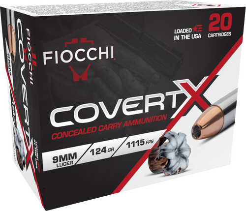 Fiocchi 9CCWB9mm Luger 124gr Jacketed Hollow Point 20 Per Box/10 Case                                                                                                                                   