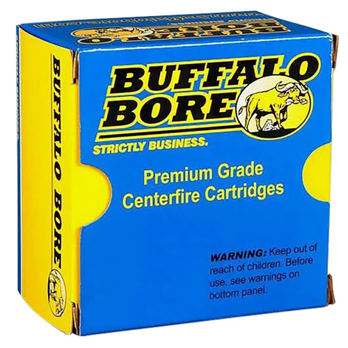 Buffalo Bore Ammunition 21A20 Heavy Strictly Business 10mmAuto 200gr Full Metal Jacket Flat Nose 20 Per Box/12 Case                                                                                     