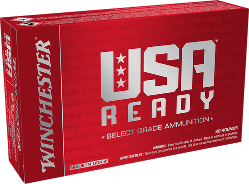 Winchester Ammo RED65140 USA Ready  6.5Creedmoor 140gr Open Tip 20 Per Box/10 Case                                                                                                                      