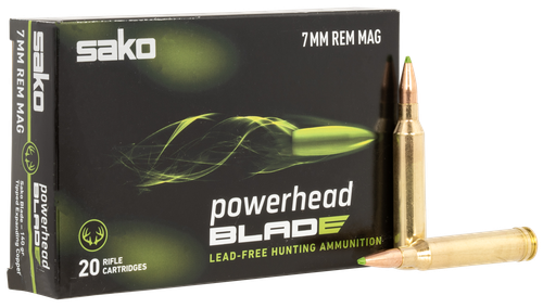 SAKO (TIKKA) JASPHB7MMRM140B PowerHead Blade 7mm 140gr 20 Per Box/10 Case                                                                                                                               