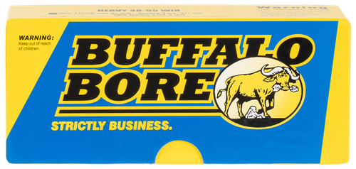 Buffalo Bore Ammunition 11C20 Heavy Strictly Business 38-55Win 255gr Semi Jacketed Flat Point 20 Per Box/12 Case                                                                                        
