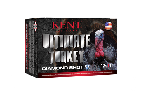 Kent Cartridge C123TK504 Ultimate Turkey 12Gauge 3" 1 3/4oz 4Shot 10 Per Box/10 Case                                                                                                                    