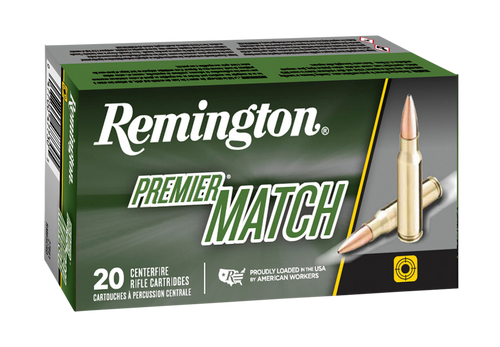 Remington Ammunition 20001 Premier Match 6mmCreedmoor 107gr Sierra MatchKing BTHP 20 Per Box/10 Case                                                                                                    